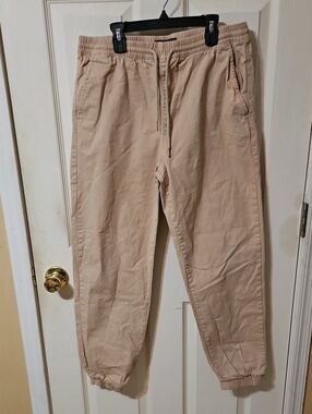 Forever 21 Men's Beige Drawstring Jogger Pants
